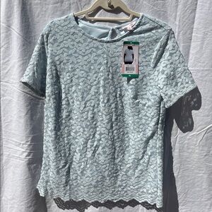 Teddi Rose lined flower blouse XL NWT